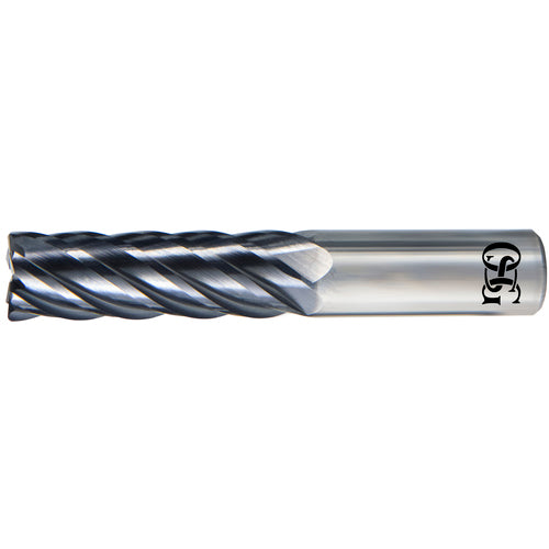 ‎VGM6-06250CR0.02-M - 5/8″ Dia. × 5/8″ Shank × 1-1/4″ DOC × 3-1/2″ OAL, Carbide, EXO, 6 Flute, 0.02″ Corner Radius, End Mill - Exact Industrial Supply