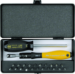 ESD TorqueVario-S Handle 15-80 in oz Micro Bit 24 Piece Set In Storage Box - A1 Tooling