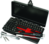 Master Tech 65 Piece Set - ESD Handle, MIni Ratchet and MicroBits In Metal Storage Box - A1 Tooling