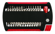 31 Piece - Slotted 5.5; 6.5; 8.0mm Phillips #0-3; Torx T6-T25; Hex Metric 2.0-6.0mm Hex Inch 5/64-1/4" - Magnetic 1/4" Bit Holder - Insert Bit Set in XSelector Storage Box - A1 Tooling