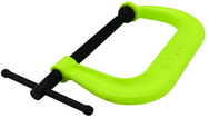 Drop Forged Hi Vis C-Clamp, 2" - 12-1/4" Jaw Opening, 6-5/16" Throat Depth - A1 Tooling