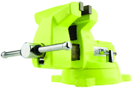 1550, High-Visibility Safety Vise, 5" Jaw Width, 5-1/4" Jaw Opening - A1 Tooling