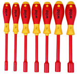 Insulated Nut Driver Inch Set Includes: 3/16" - 1/2". 7 Pieces - A1 Tooling