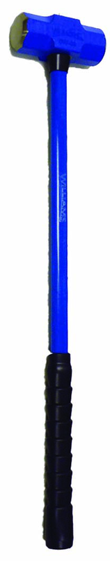 12 lb - 32" Fiberglass Handle - 2-1/4" Head Diameter - Soft Steel Sledge Hammer - A1 Tooling