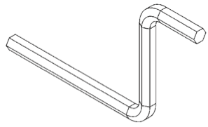 HEX Wrench (3/16) - Snap Jaws - Part #  4CRANK - A1 Tooling