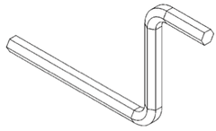 HEX Wrench (5/16) - Snap Jaws - Part #  8CRANK (3 Pack) - A1 Tooling