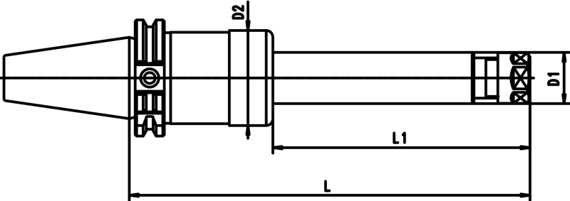 CAT 50 x PG 32 x 4.3 H CAT powRgrip Toolholder - A1 Tooling