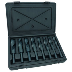 ‎9/16-1 RHS / RHC HSS 118 Degree Radial Point 1/2″ Reduced Shank Silver & Deming Drill Set - Steam Oxide