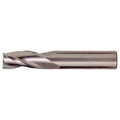 1/2″ × 1/2″ × 1″ × 3″ RHS / RHC Solid Carbide 3-Flute Square End Single End General Purpose End Mill - Bright