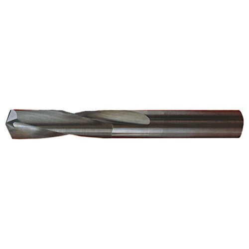 ‎23/64″ Dia. × 0.359″ Shank × 1-1/4″ Flute Length × 2-1/2″ OAL, Stub, 118°, Bright, 2xD Flute, Round Solid Carbide Drill - Exact Industrial Supply