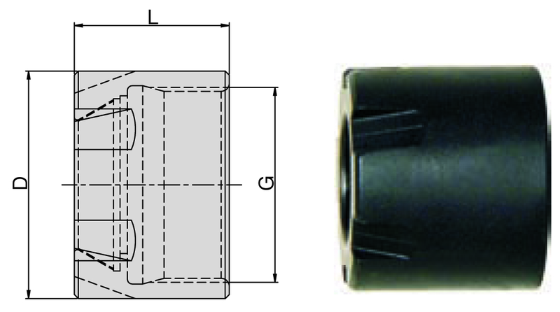 ER16M Top Clamping Nut -Mini - A1 Tooling