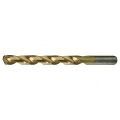 #10 RHS / RHC HSS-CO 8% (M42) 135 Degree Split Point Heavy Duty Cobalt Drill - TiN - A1 Tooling