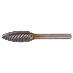 SH-53 Standard Cut Solid Carbide Bur-Flame Shape