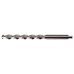 #10 RHS / RHC HSS 118 Degree Notched Point HSS Parabolic Taper Length Drill - Bright - Exact Industrial Supply