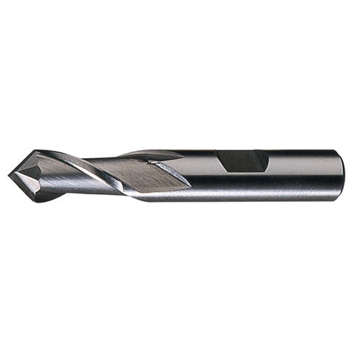 ‎3/4″ × 3/4″ × 1-5/16″ × 3-9/16″ RHS / RHC HSS HSS Single End 2-Flute Center Cutting End Mill - Bright - Exact Industrial Supply