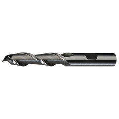 ‎5/8″ × 5/8″ × 4″ × 6-1/8″ RHS / RHC HSS HSS Single End 2-Flute Center Cutting High Helix Finishing End Mill - TiCN