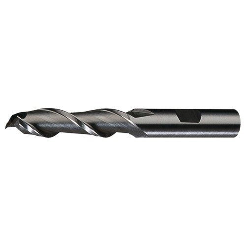 ‎1″ × 1″ × 4″ × 6-1/2″ RHS / RHC HSS HSS Single End 2-Flute Center Cutting High Helix Finishing End Mill - Bright - Exact Industrial Supply