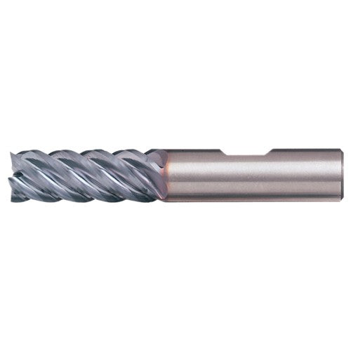 ‎3/8″ × 3/8″ × 7/8″ × 2-1/2″ RHS / RHC Solid Carbide 5-Flute High-Performance End Mill for Steel - TiCN - Exact Industrial Supply