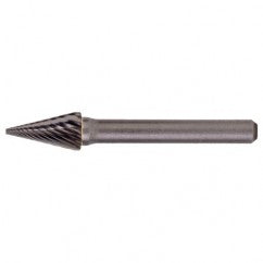 SM-42 Standard Cut Solid Carbide Bur-Pointed Cone Shape - A1 Tooling