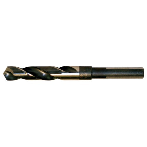 ‎1-1/2 RHS / RHC HSS 118 Degree Split Point Silver & Deming Reduced Shank Drill - Black & Gold - Exact Industrial Supply