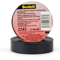 ‎3M Linerless Electrical Rubber Tape 2242 1-1/2″ × 15 ft 1″ core Black - A1 Tooling