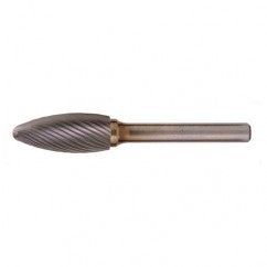 SH-5 Standard Cut Solid Carbide Bur-Flame Shape - A1 Tooling