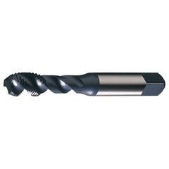 ‎5/8-11 UNC 4 Flute H5 Semi-Bottoming HSS (M4) CNC For Soft Metals Spiral Flute Tap- Steam Oxide - Exact Industrial Supply