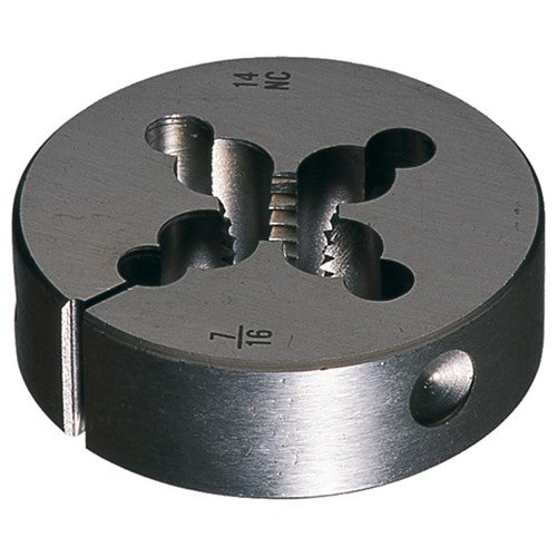 #10–24 1″ OD 6382 HSS Round Adjustable Die - Exact Industrial Supply