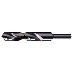 ‎1-7/64 RHS / RHC HSS 118 Degree Radial Point 1/2″ Reduced Shank Silver & Deming Drill - Steam Oxide - Exact Industrial Supply