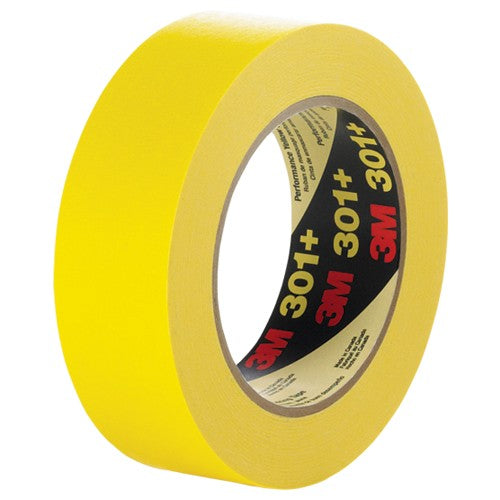 3M Performance Yellow Masking Tape 301+ 48 mm × 55 m Individually Wrapped - A1 Tooling