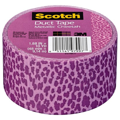 1.88 in × 10 yd Scotch(R) Duct Tape 910-PMC-C Purple Metallic Cheeta Alt Mfg # 97997 - A1 Tooling