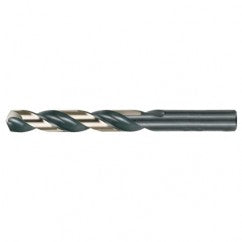 #10 RHS / RHC HSS 135 Degree Split Point Heavy Duty Jobber Length Drill - Black & Gold - A1 Tooling