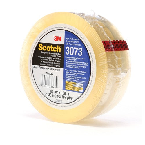 Scotch Recycled Corrugate Box Sealing Tape 3073 Clear 48 mm × 100 m - A1 Tooling