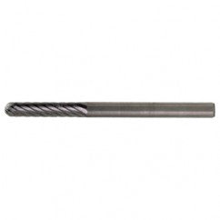 SC-7 Standard Cut Solid Carbide Bur-Cylindrical with Ball Nose - A1 Tooling