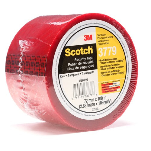 Scotch Security Message Box Sealing Tape 3779 Clear 72 mm × 100 m - A1 Tooling