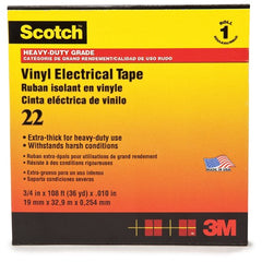 Scotch Vinyl Electrical Tape 22 3/4″ × 36 yd Black - A1 Tooling