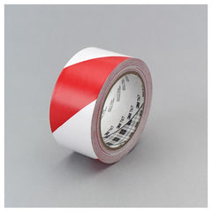 3M Safety Stripe Vinyl Tape 767 Red/White 2″ × 36 yd 5 mil Individually Wrapped Conveniently Packaged - A1 Tooling