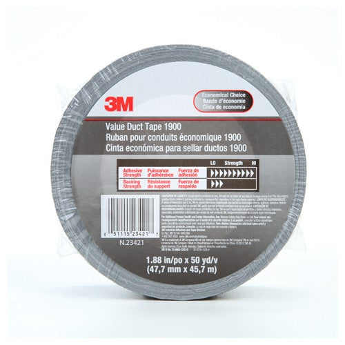 3M Value Duct Tape 1900 Silver 1.88″ × 50 yd 5.8 mil - A1 Tooling