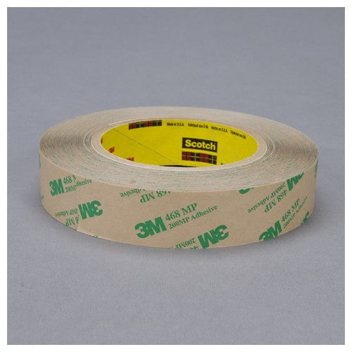 3M Adhesive Transfer Tape 468MP Clear 1/2″ × 60 yd 5 mil - A1 Tooling