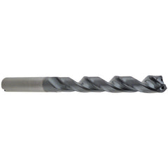 #29 Dia. × 0.2362″ Shank × 34 mm Flute Length × 72 mm OAL, 8xD, 140°, TA, 2 Flute, Coolant Thru, Round Solid Carbide Drill - Exact Industrial Supply