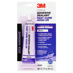 3M Marine Adhesive Sealant 4000 UV Pn05280 White 3 oz Tube - A1 Tooling