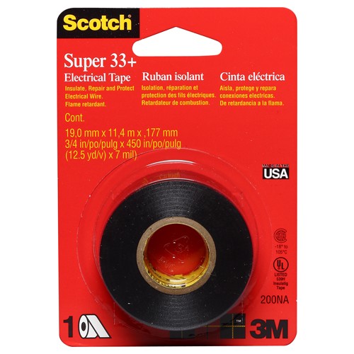 .75 in × 450 in Scotch(R) Electrical Tape 200CS12 strip Clip Strip Alt Mfg # 01964 - A1 Tooling