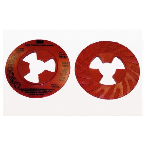 ‎3M Disc Pad Face Plate Ribbed 28443 4-1/2″ Extra Hard Red - A1 Tooling