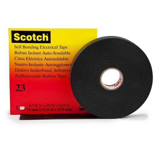 ‎3/4 in × 30 ft Scotch® 23 Electrical Tape - 19 mm × 9 Alt Mfg # 15025 - A1 Tooling