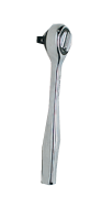 5-1/4" OAL - 1/4'' Drive - Round Head - Heavy Duty Reversible Ratchet - Plain Handle - A1 Tooling