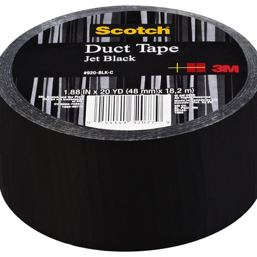 Scotch Duct Tape 920-BLK-C 1.88″ × 20 yd (48 mm × 18 2 m) Black - A1 Tooling