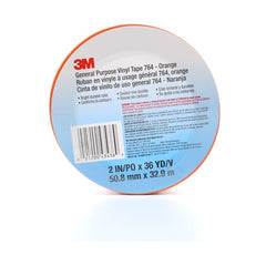 3M General Purpose Vinyl Tape 764 Orange 2″ × 36 yd 5 mil Individually Wrapped Conveniently Packaged - A1 Tooling