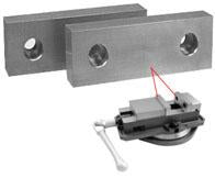 Machinable Aluminum and Steel Vice Jaws - SBM - Part #  VJ-612 - A1 Tooling