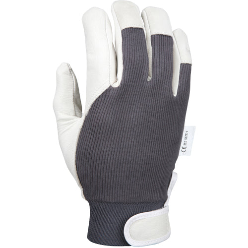 Batter glove whte goat plm gray bk lined