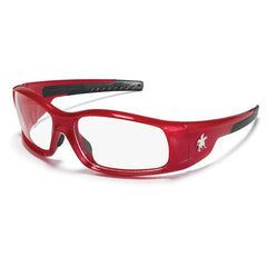 Safety Glasses - Clear Lens - Red Frame SR1 Style - A1 Tooling